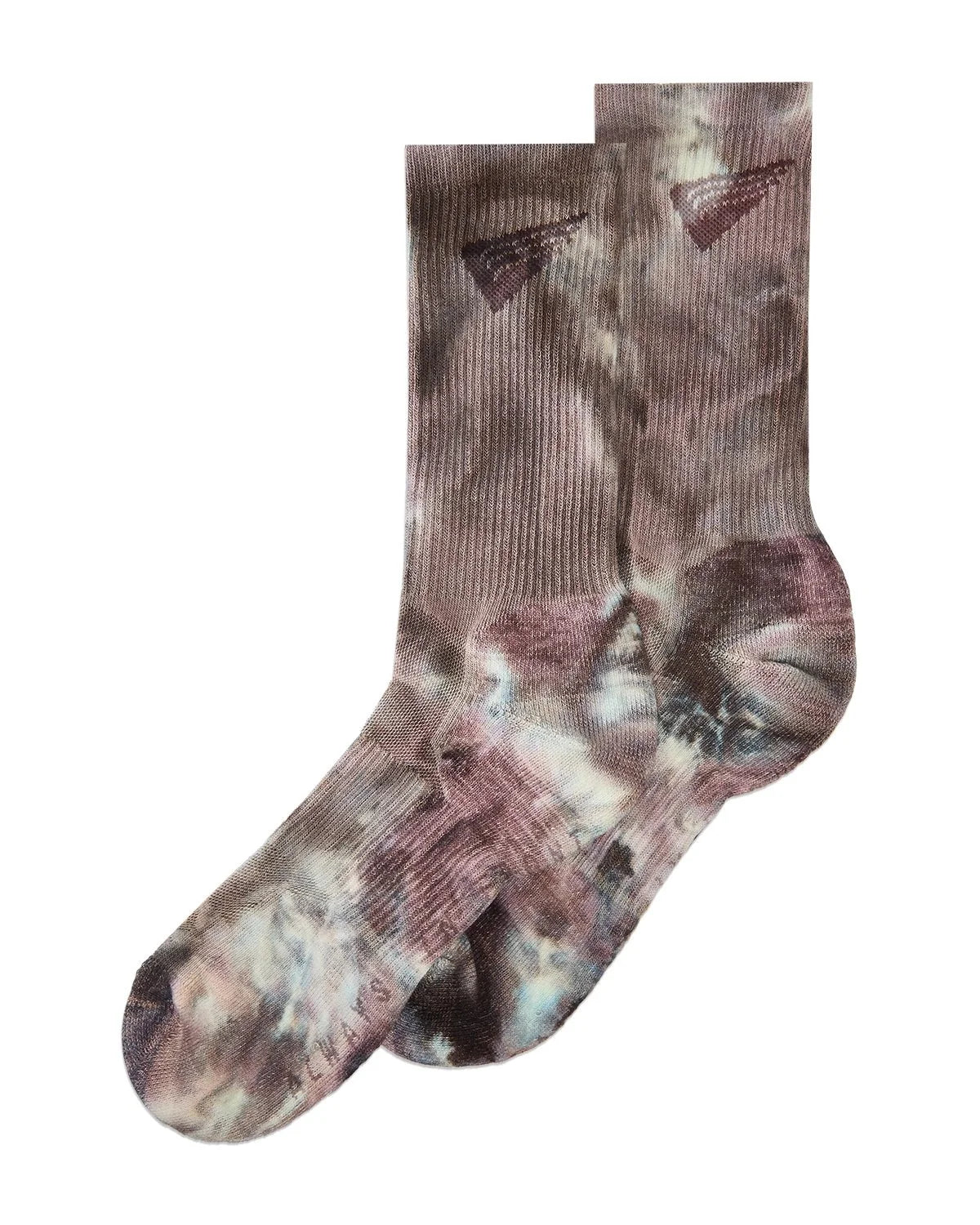 Ethos Dyed Crew Socks - Brown