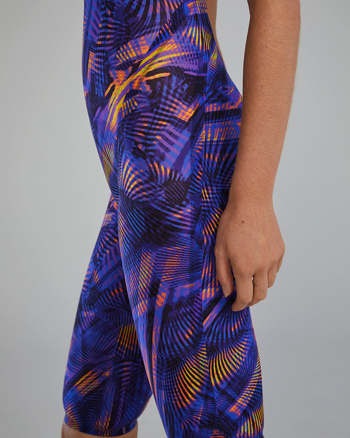 Women's Avictor Open Back Tech Suit - Helux / Purple Gold