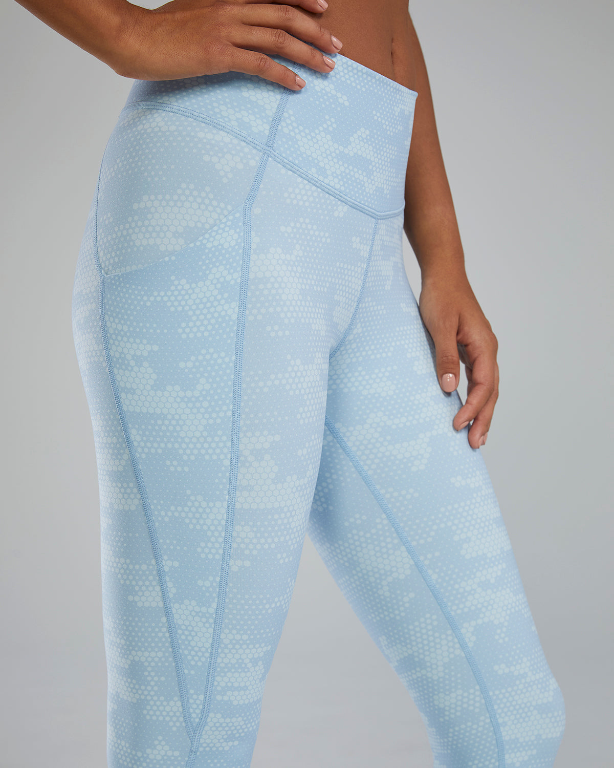 Joule Elite Women's Ribbed High-Rise Leggings with Thigh Pocket 25"