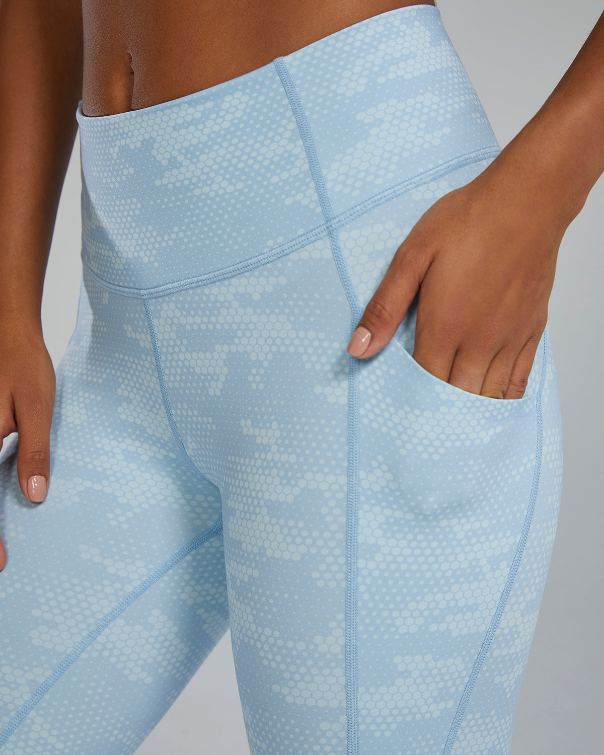 Joule Elite Women's Ribbed High-Rise Leggings with Thigh Pocket 25"