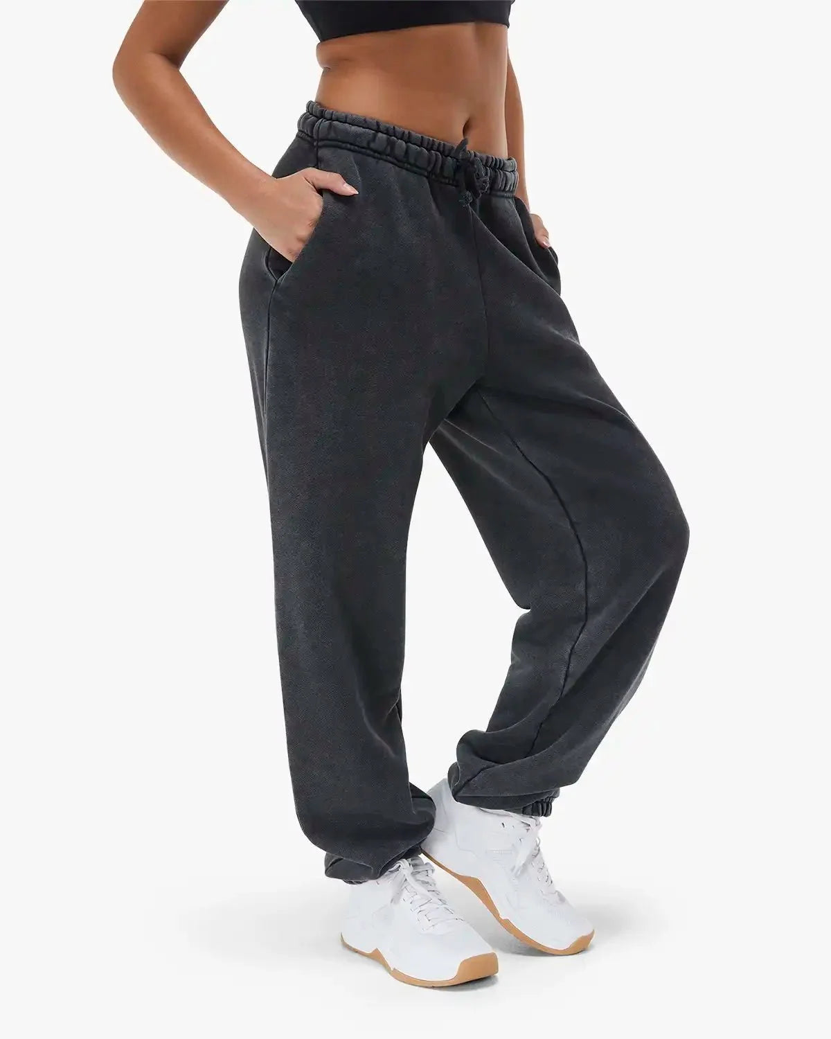 Women's Elastic Hem Sweatpant - Gunmetal