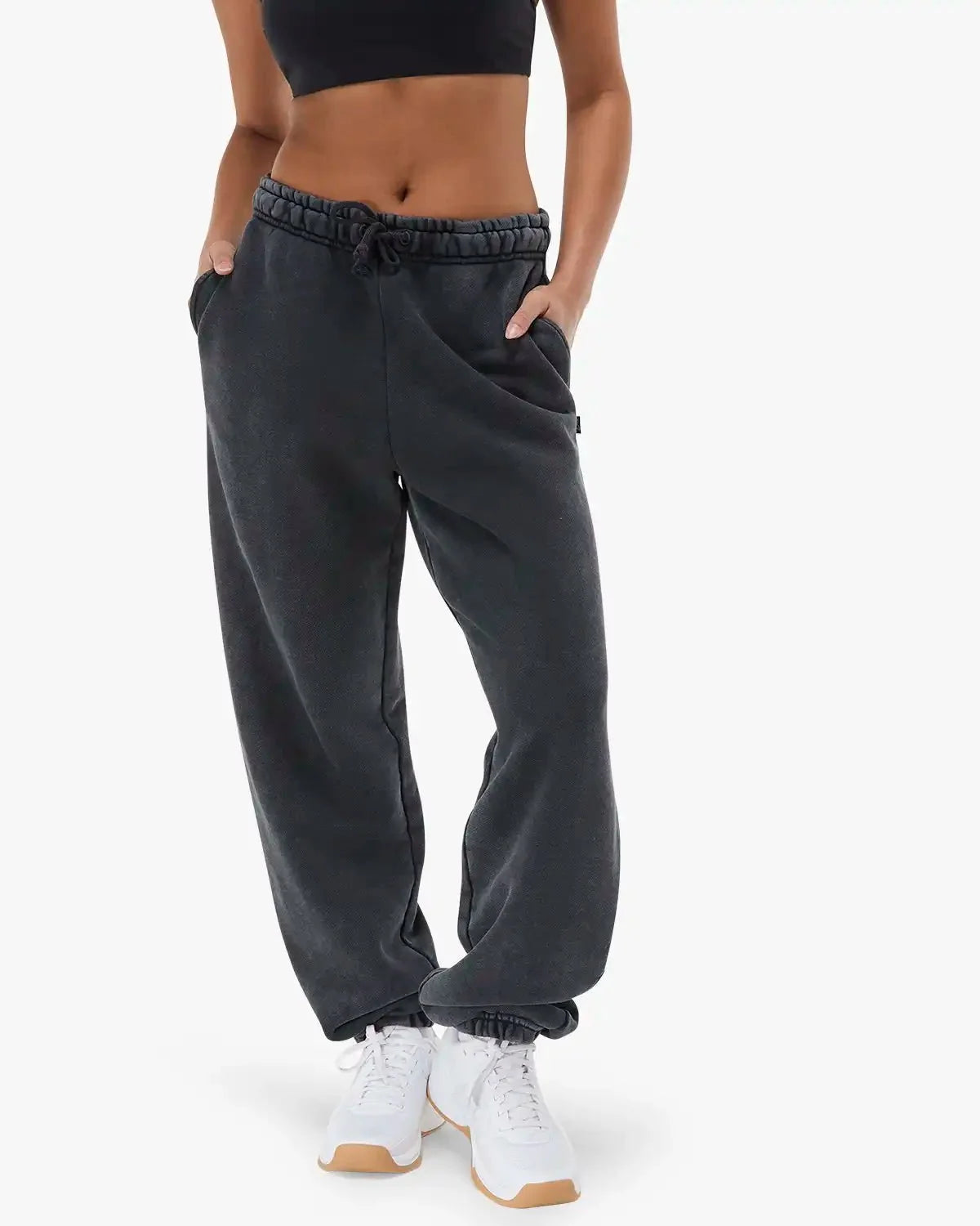 Women's Elastic Hem Sweatpant - Gunmetal