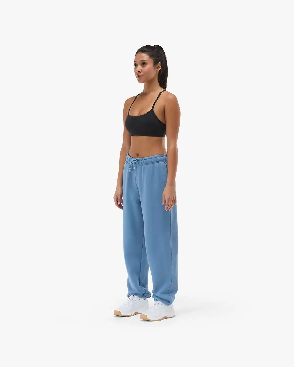 Women's Elastic Hem Sweatpant - Light Blue