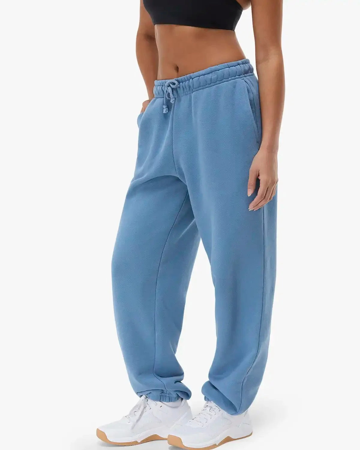 Women's Elastic Hem Sweatpant - Light Blue