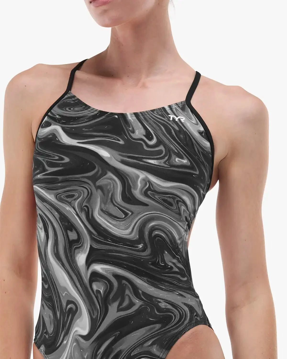 Women's Durafast Elite® Cutoutfit Swimsuit - Olea / Titanium
