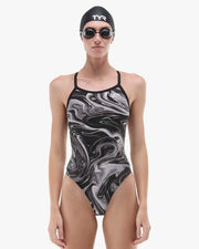 Women's Durafast Elite® Diamondfit Swimsuit - Olea / Titanium