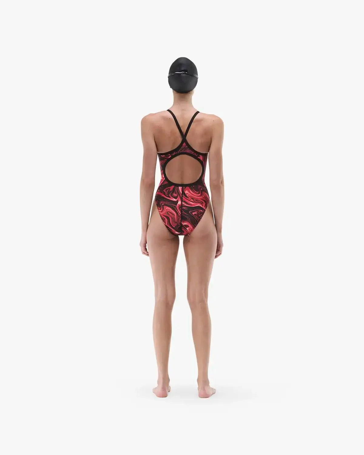 Women's Durafast Elite® Diamondfit Swimsuit - Olea / Red