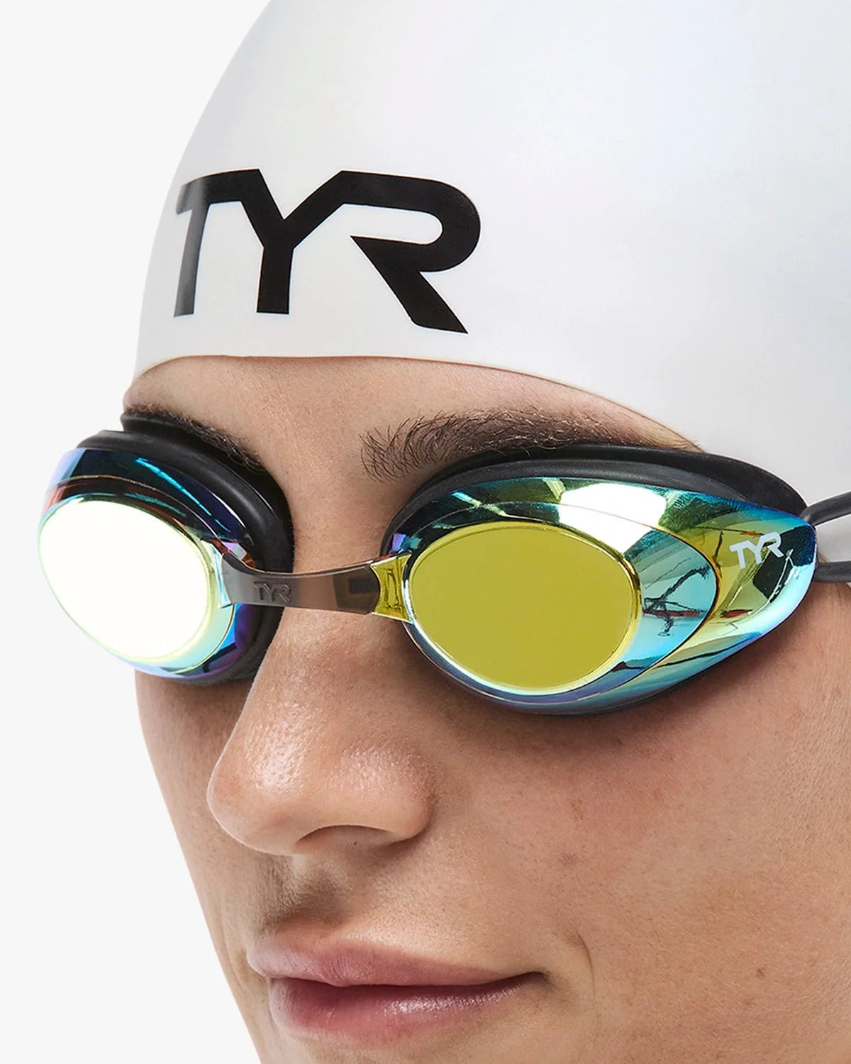TYR x Katie Ledecky Adult Blackhawk Mirrored Racing Goggles