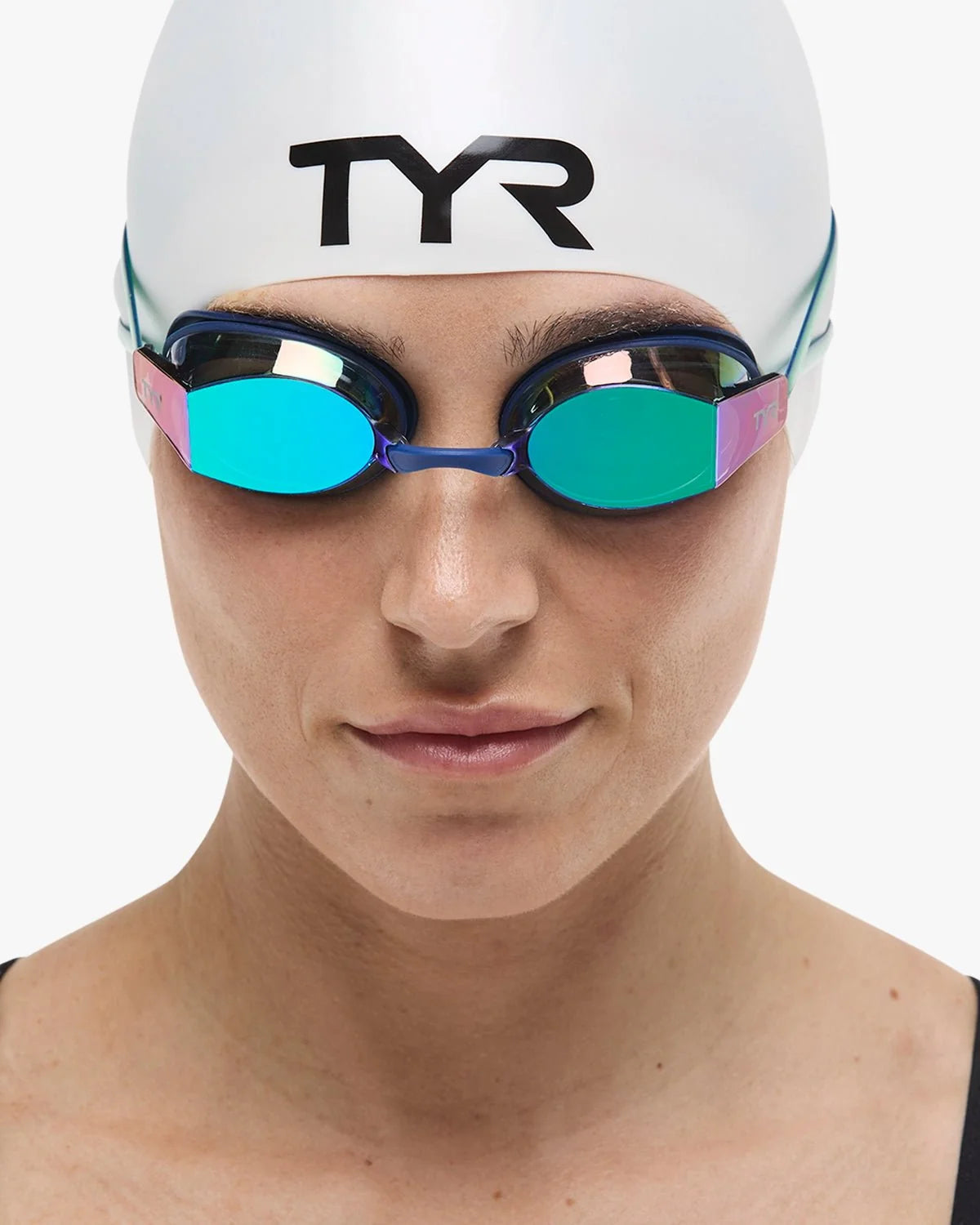 TYR x Katie Ledecky Adult Black Ops Mirrored Racing Goggles