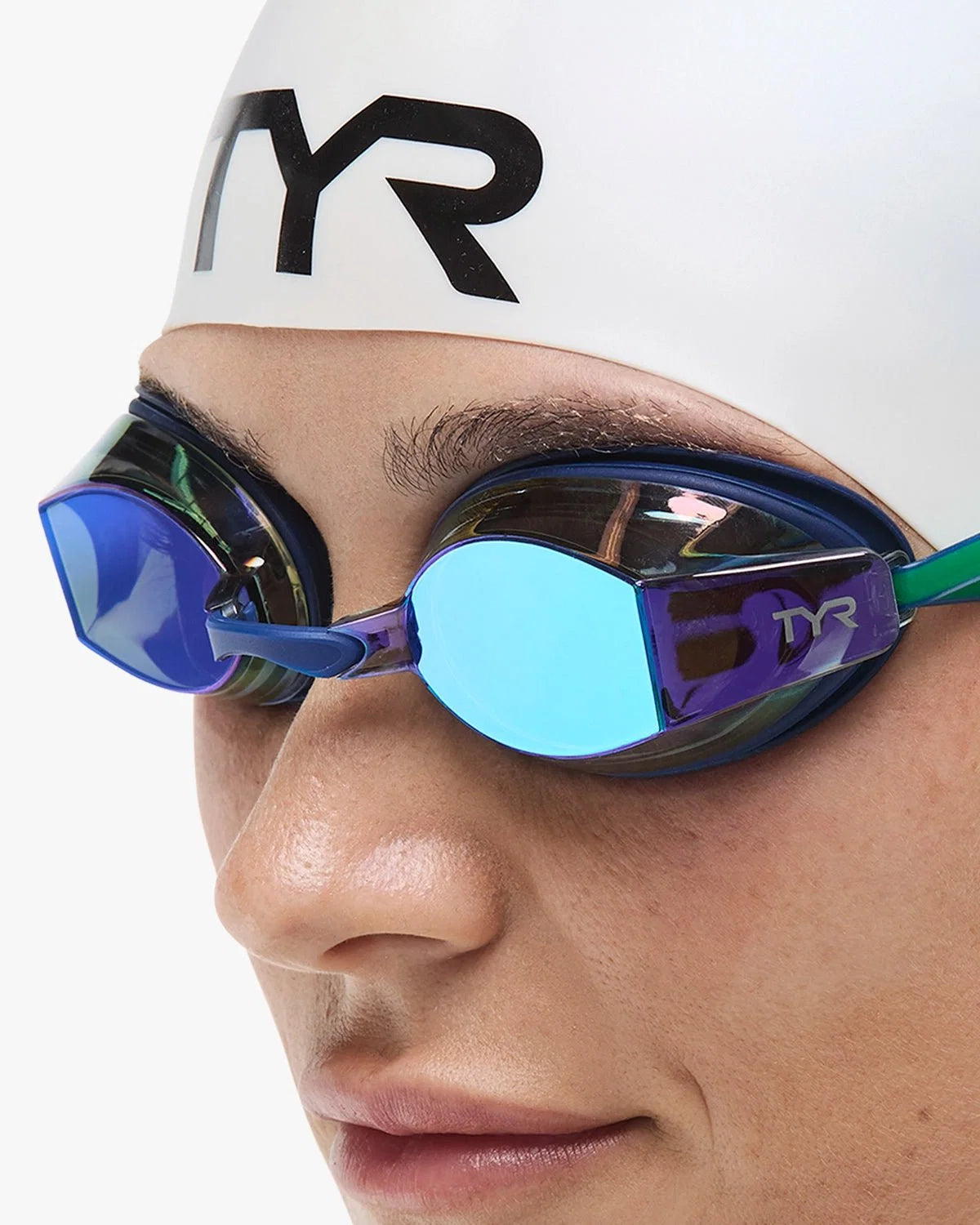 TYR x Katie Ledecky Adult Black Ops Mirrored Racing Goggles