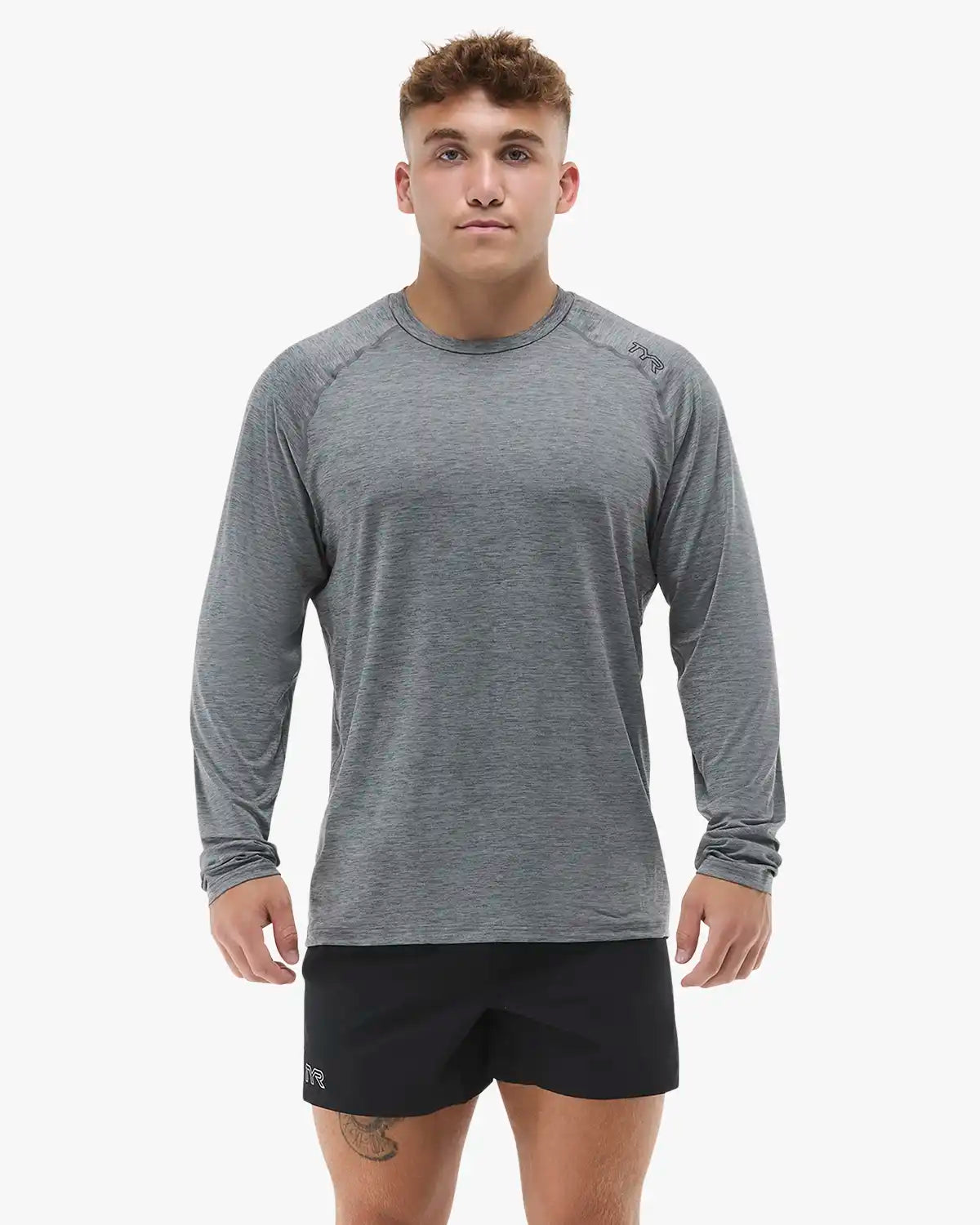 ClimaDry™ Men's Raglan Long Sleeve Tech Tee - Solid / Heather