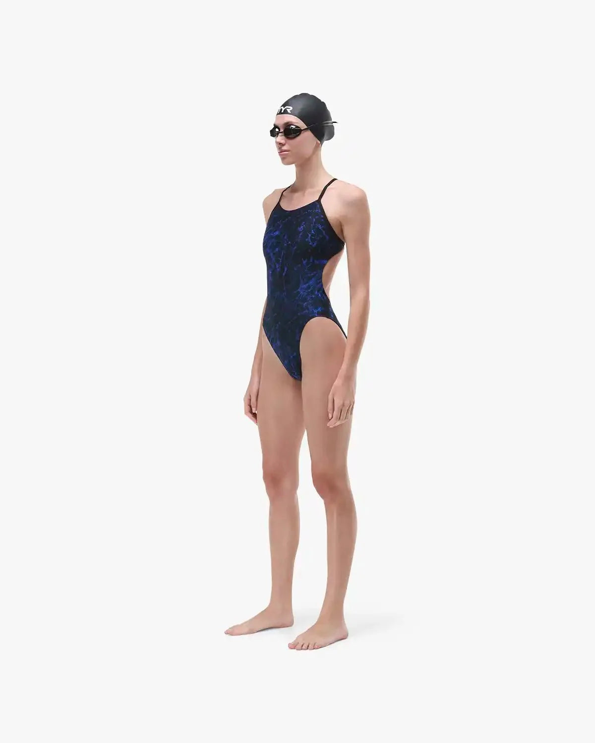 Women's Durafast Elite® Cutoutfit Swimsuit - Zephyr / Navy