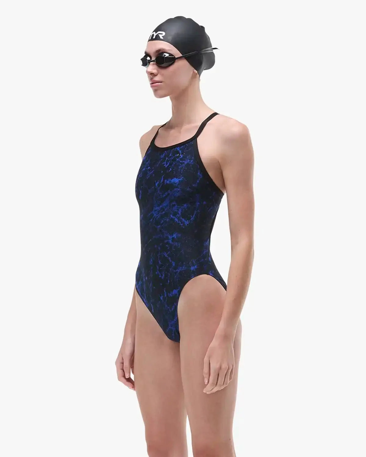 Women's Durafast Elite® Diamondfit Swimsuit - Zephyr / Navy