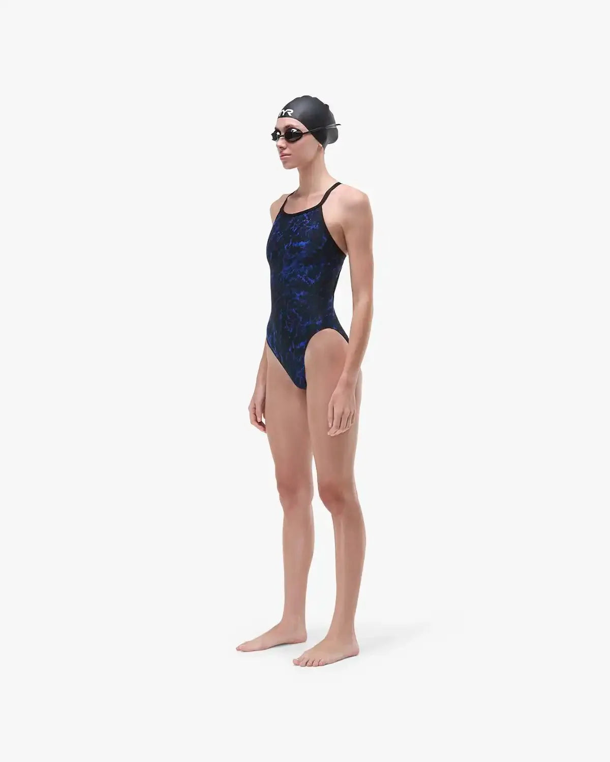 Women's Durafast Elite® Diamondfit Swimsuit - Zephyr / Navy