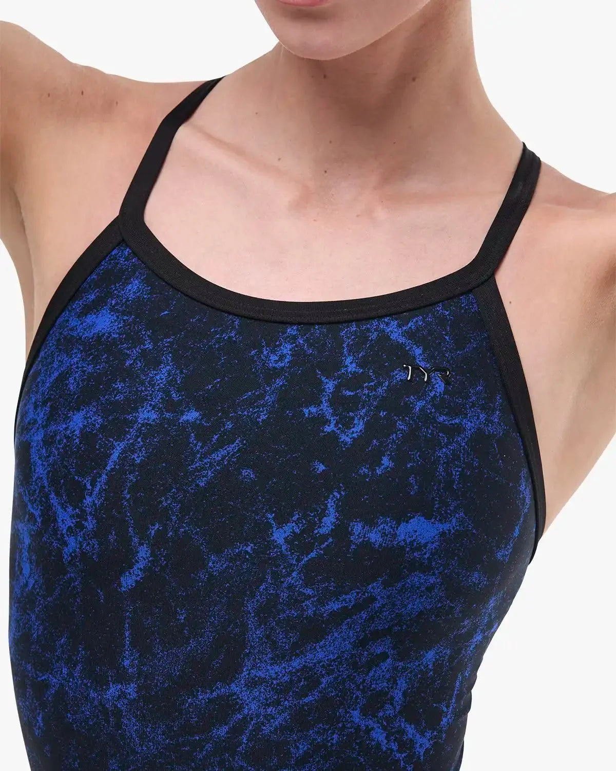 Women's Durafast Elite® Diamondfit Swimsuit - Zephyr / Navy