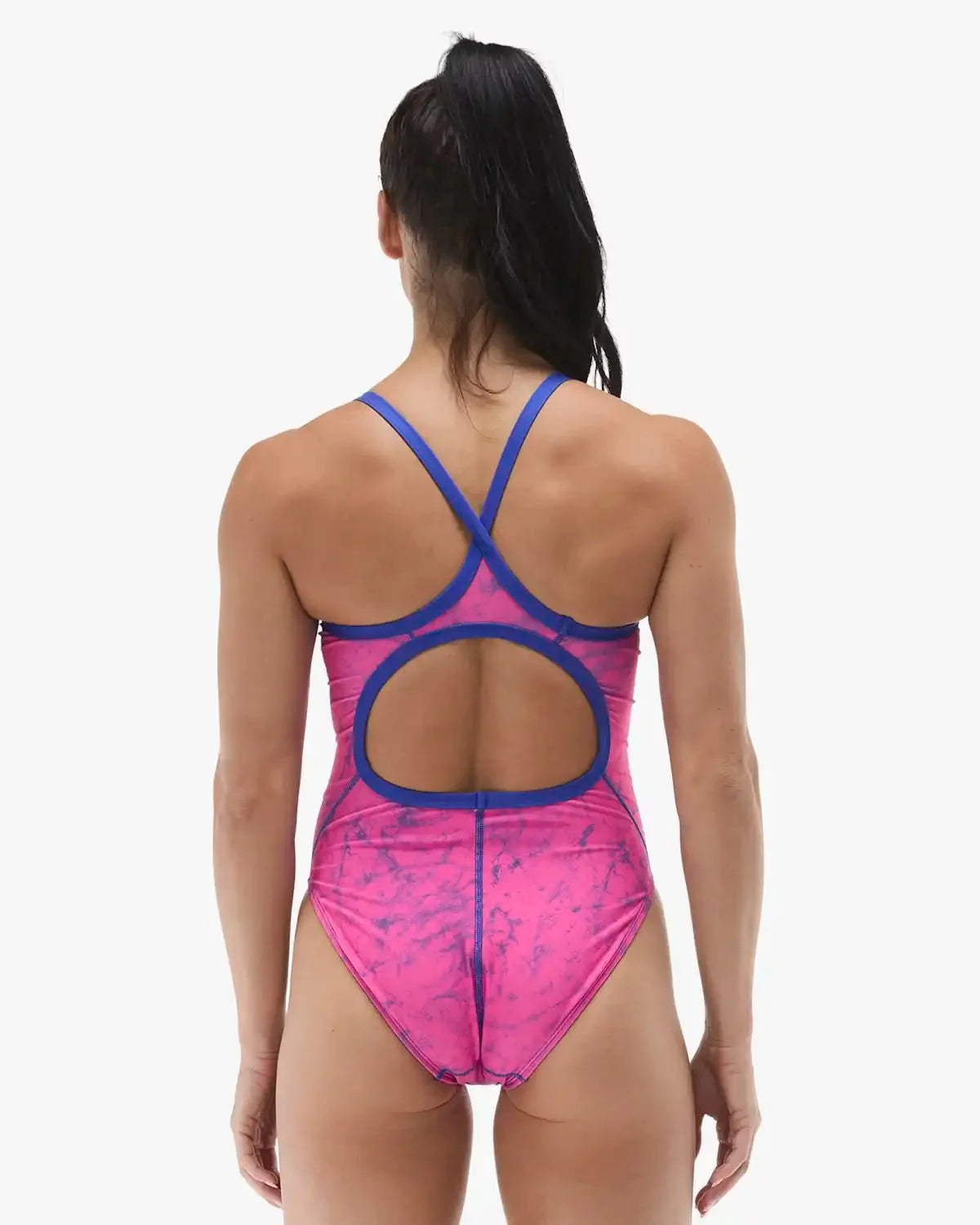 Women's Durafast Elite® Diamondfit Swimsuit - Zephyr / Pink & Royal