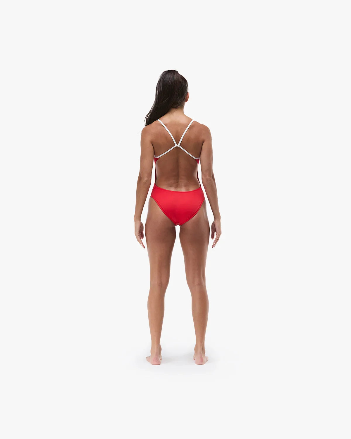 TYR x Katie Ledecky Women's Durafast Elite® Cutoutfit Swimsuit - Red/White