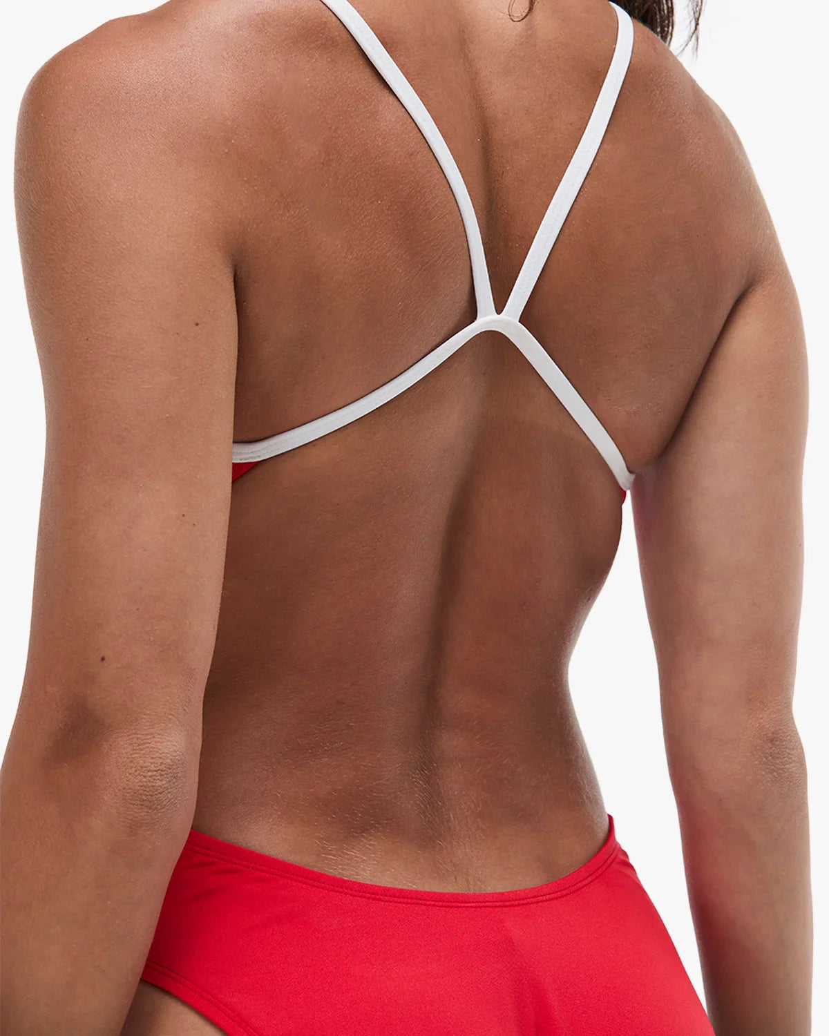 TYR x Katie Ledecky Women's Durafast Elite® Cutoutfit Swimsuit - Red/White