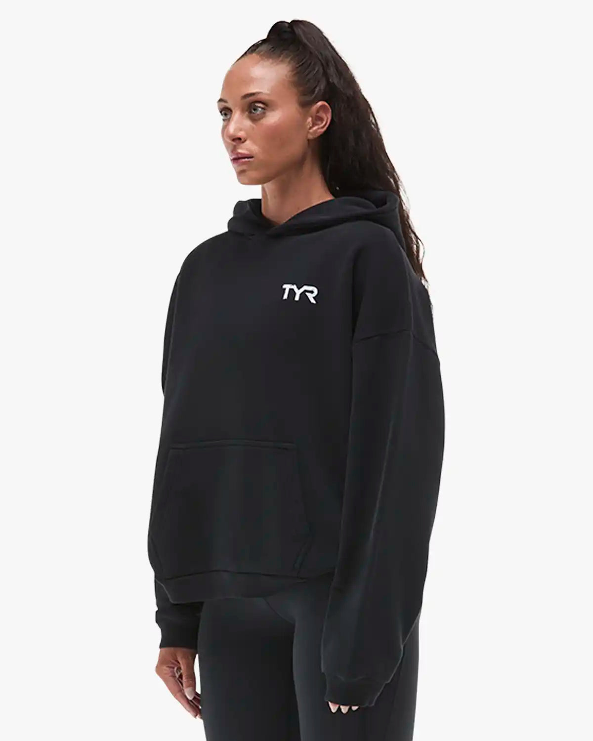 Women's Ethos Oversized Pullover Hoodie - Black