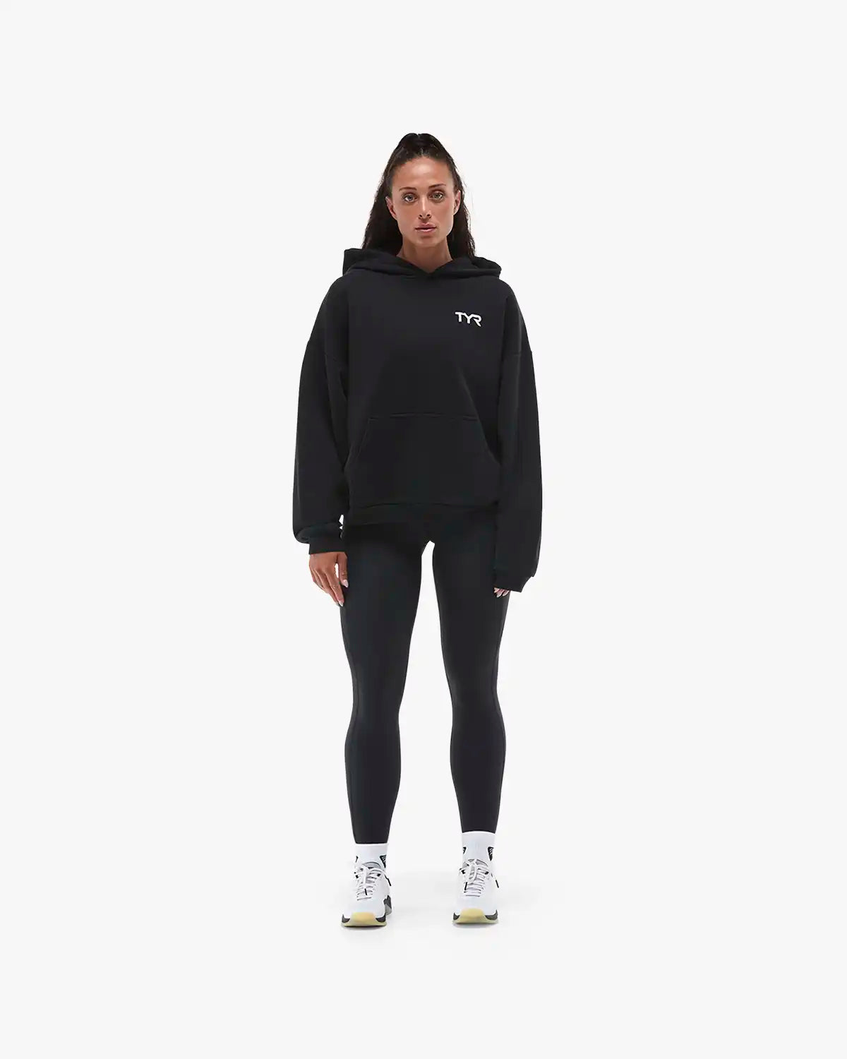 Women's Ethos Oversized Pullover Hoodie - Black