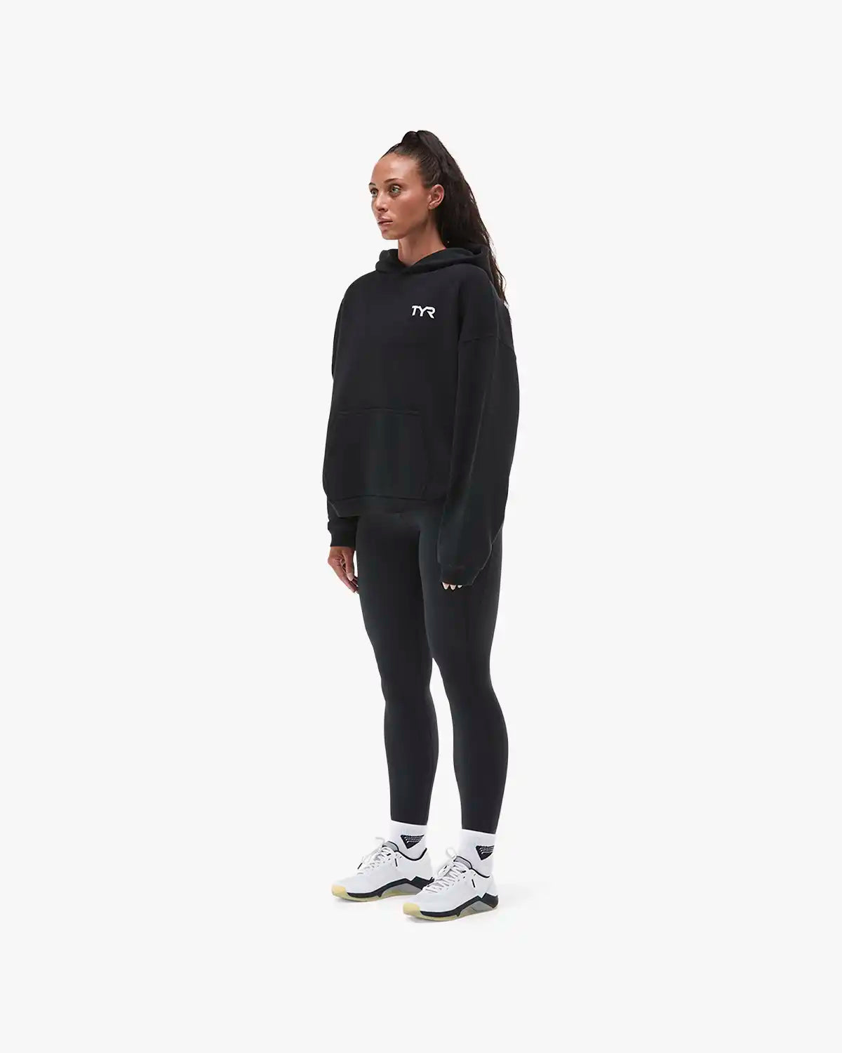 Women's Ethos Oversized Pullover Hoodie - Black