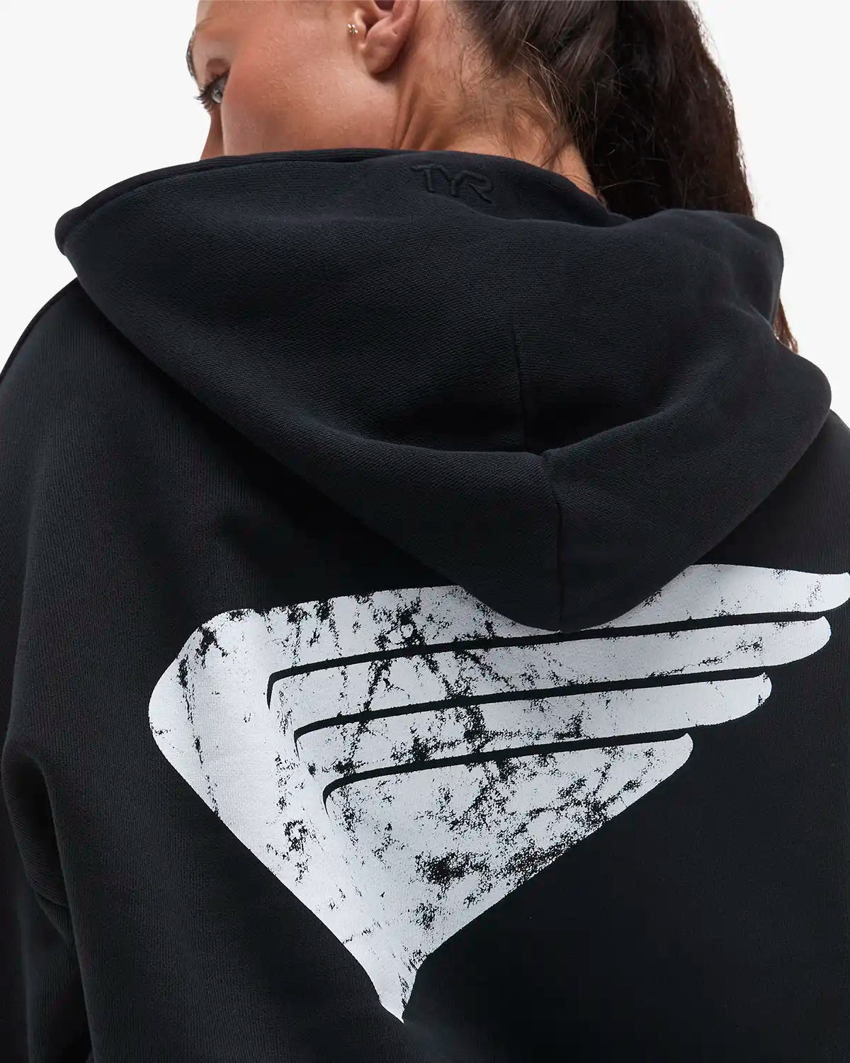 Women's Ethos Oversized Pullover Hoodie - Black