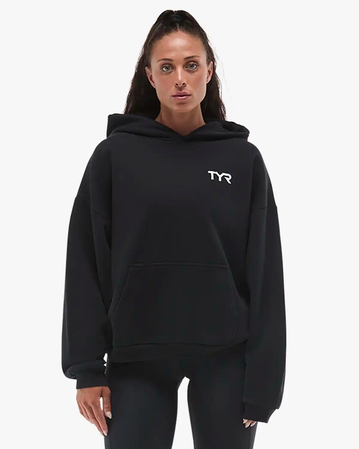 Women's Ethos Oversized Pullover Hoodie - Black