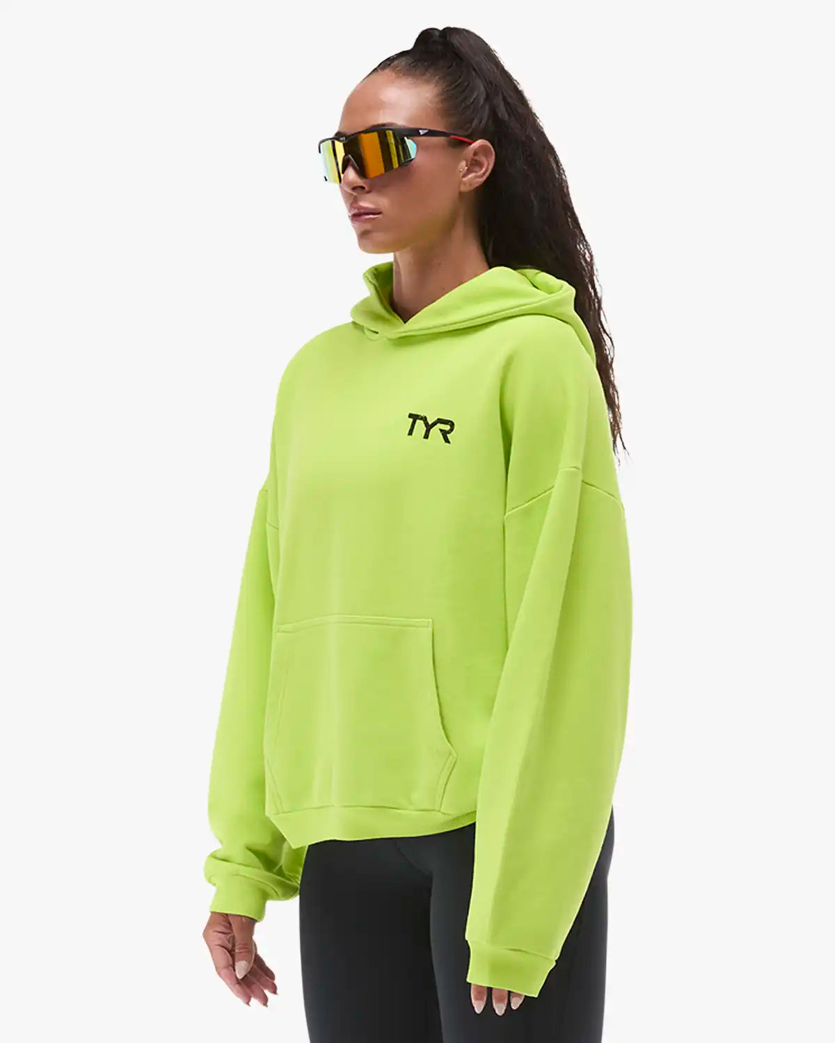 Women's Ethos Oversized Pullover Hoodie - Neon