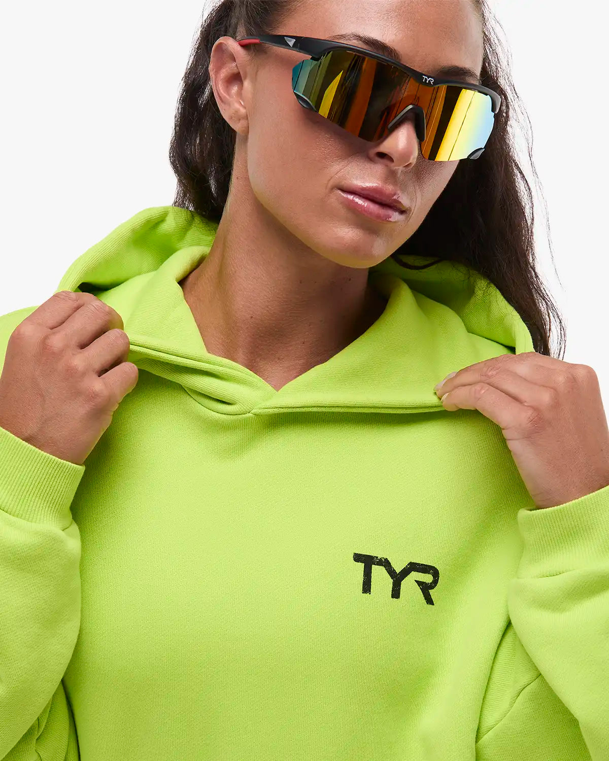 Women's Ethos Oversized Pullover Hoodie - Neon