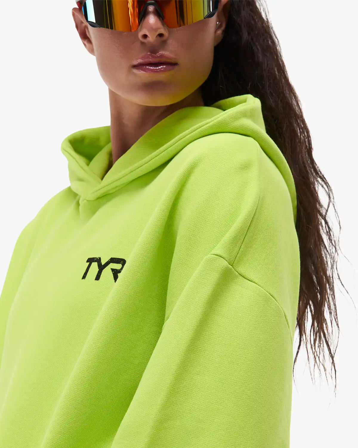 Women's Ethos Oversized Pullover Hoodie - Neon