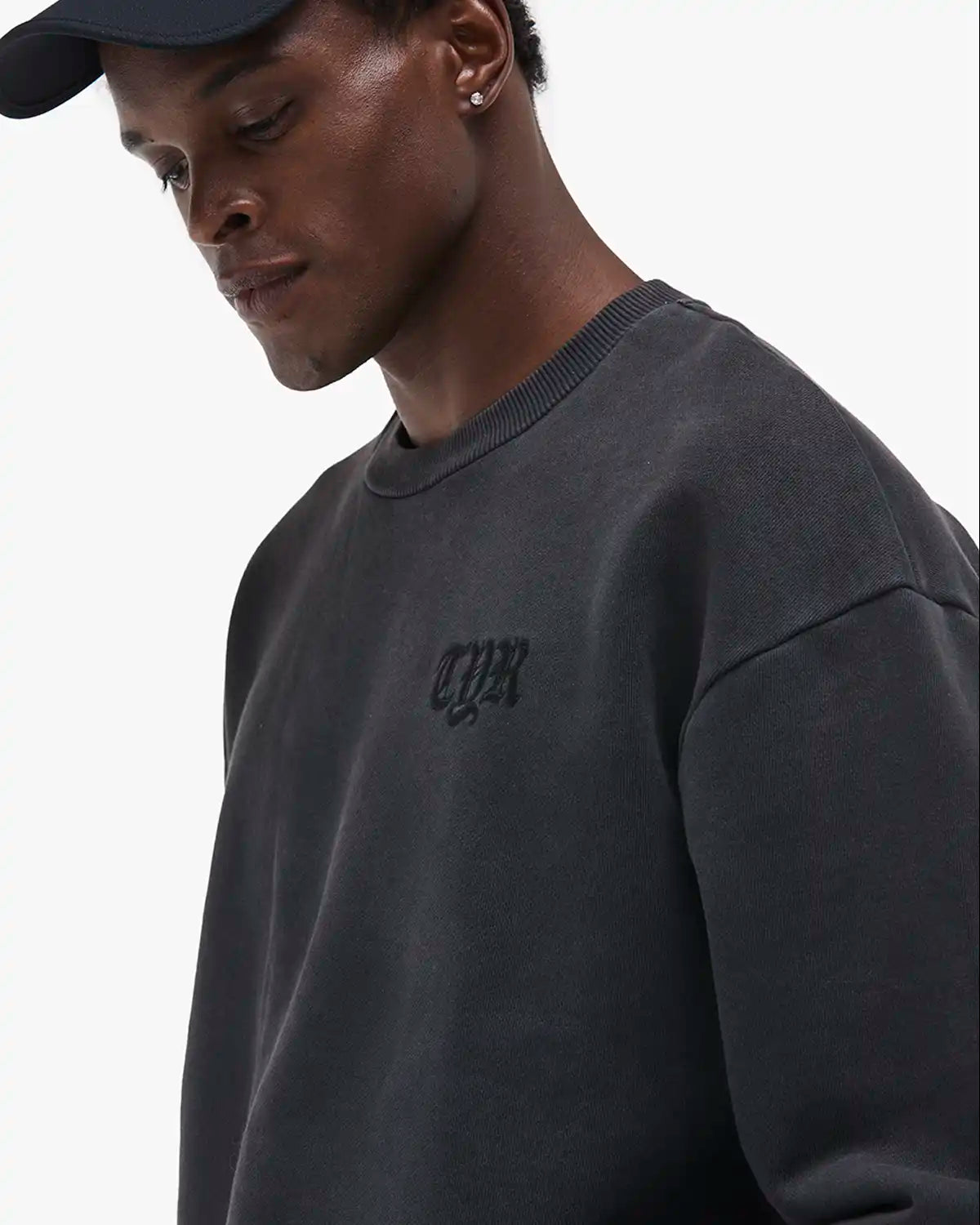 Men's Heavyweight French Terry Crewneck - No Grit No Glory