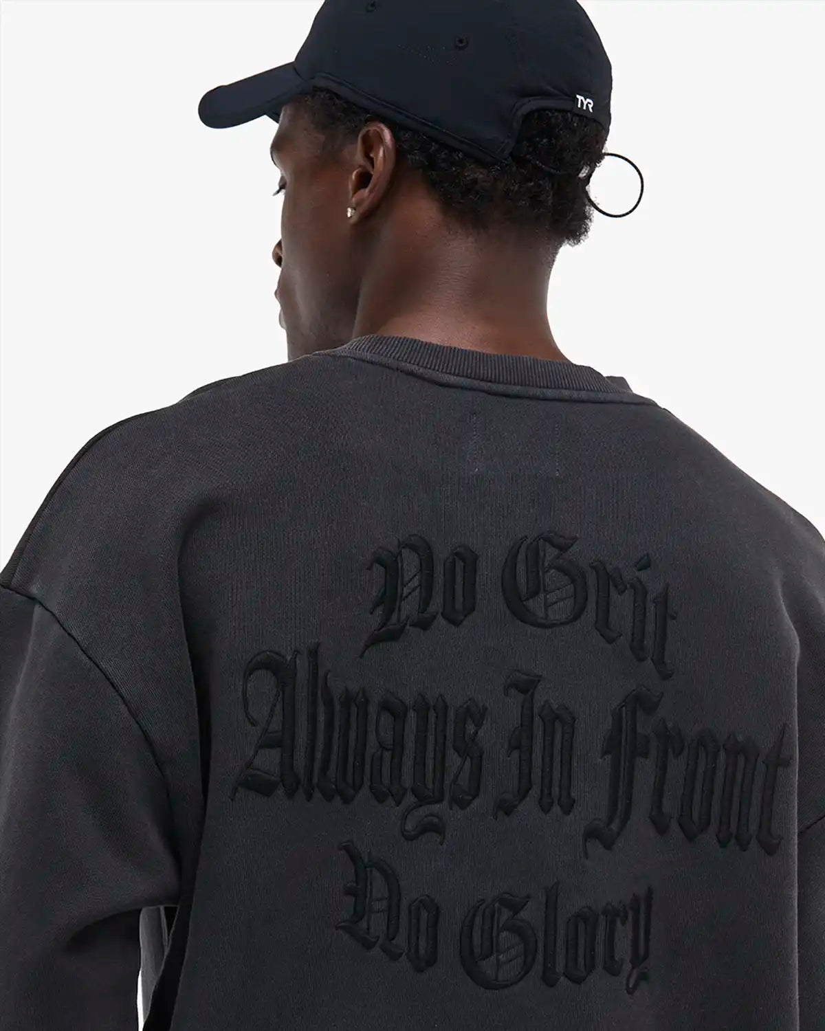 Men's Heavyweight French Terry Crewneck - No Grit No Glory