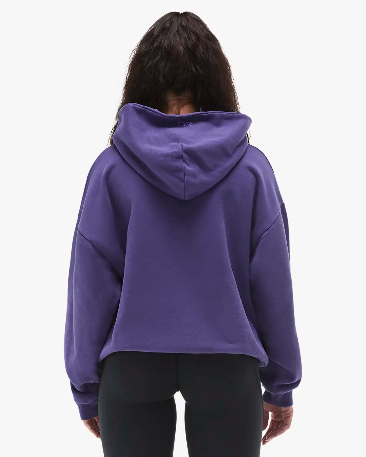 Women's TYR Sport Stencil Graphic Oversized Pullover Hoodie - Grape Soda