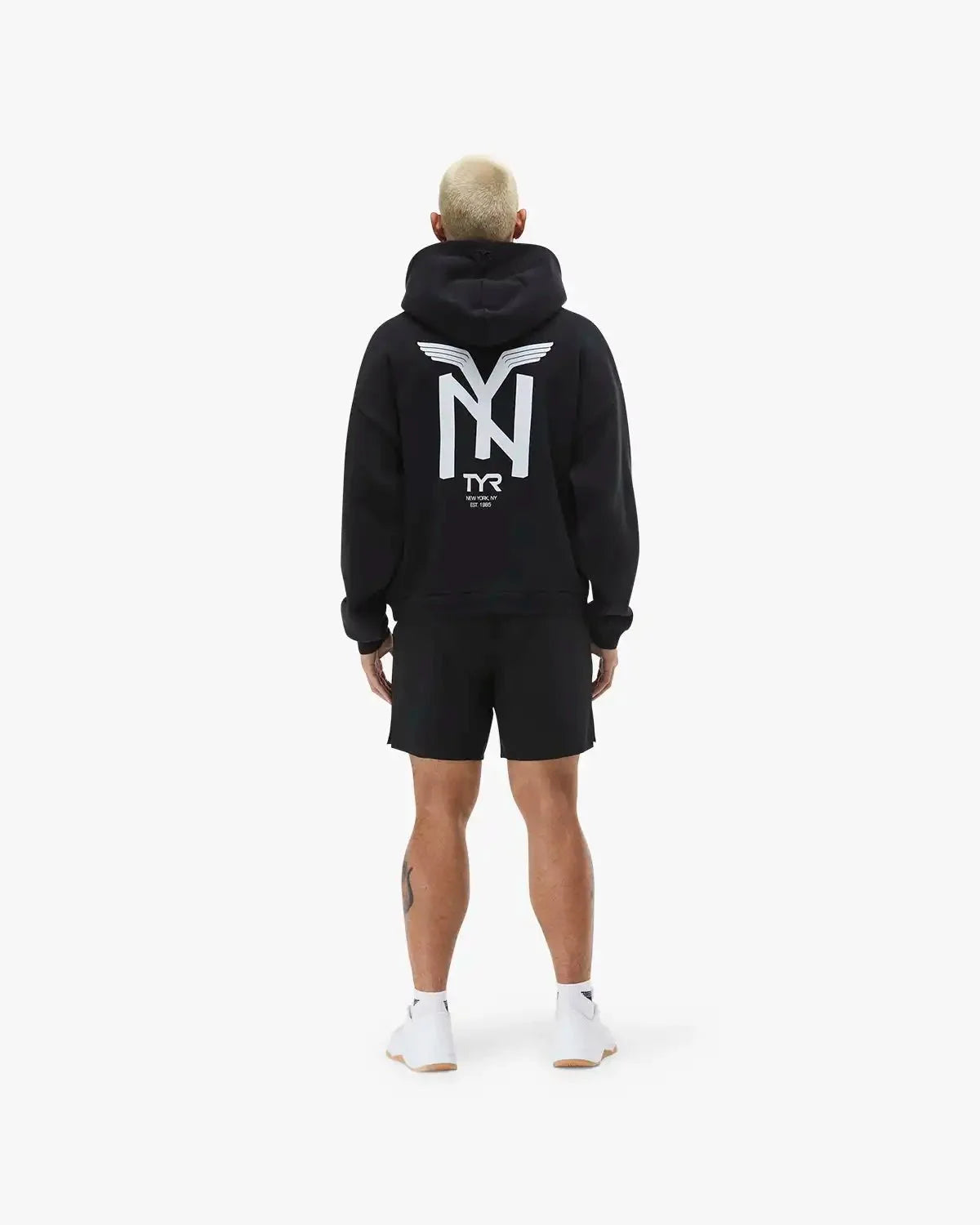 Men's NY Wash Pullover Hoodie - Black