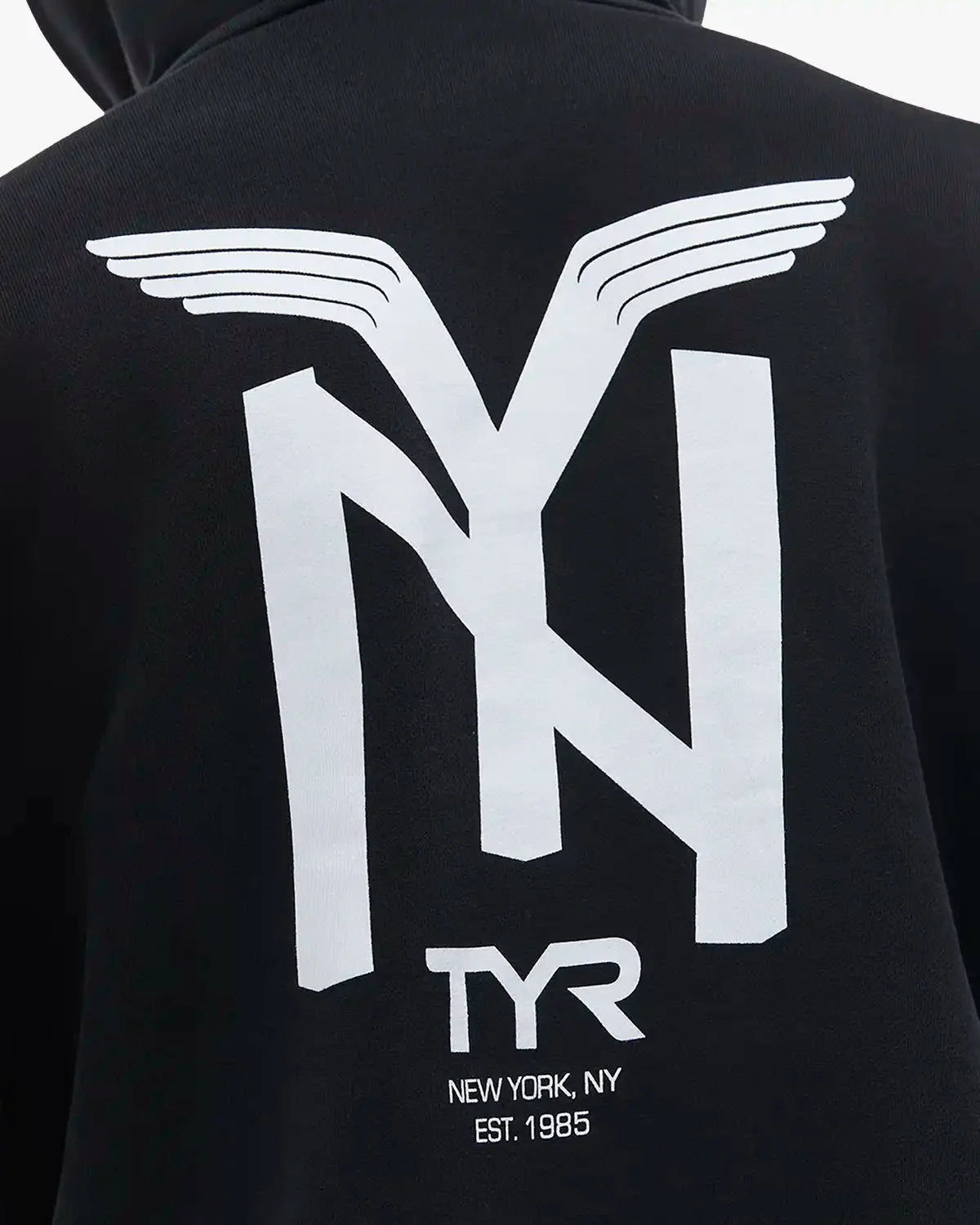 Men's NY Wash Pullover Hoodie - Black
