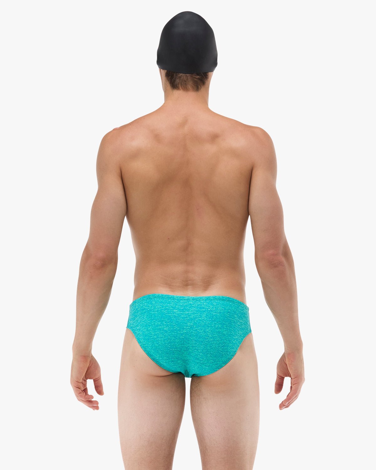 Durafast Elite® Men's Brief Swimsuit - Lapped / Teal