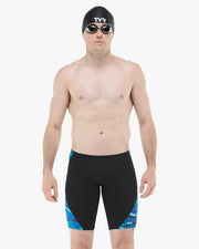 Men's Durafast Elite® Blade Splice Jammer - Olea / Blue & Green