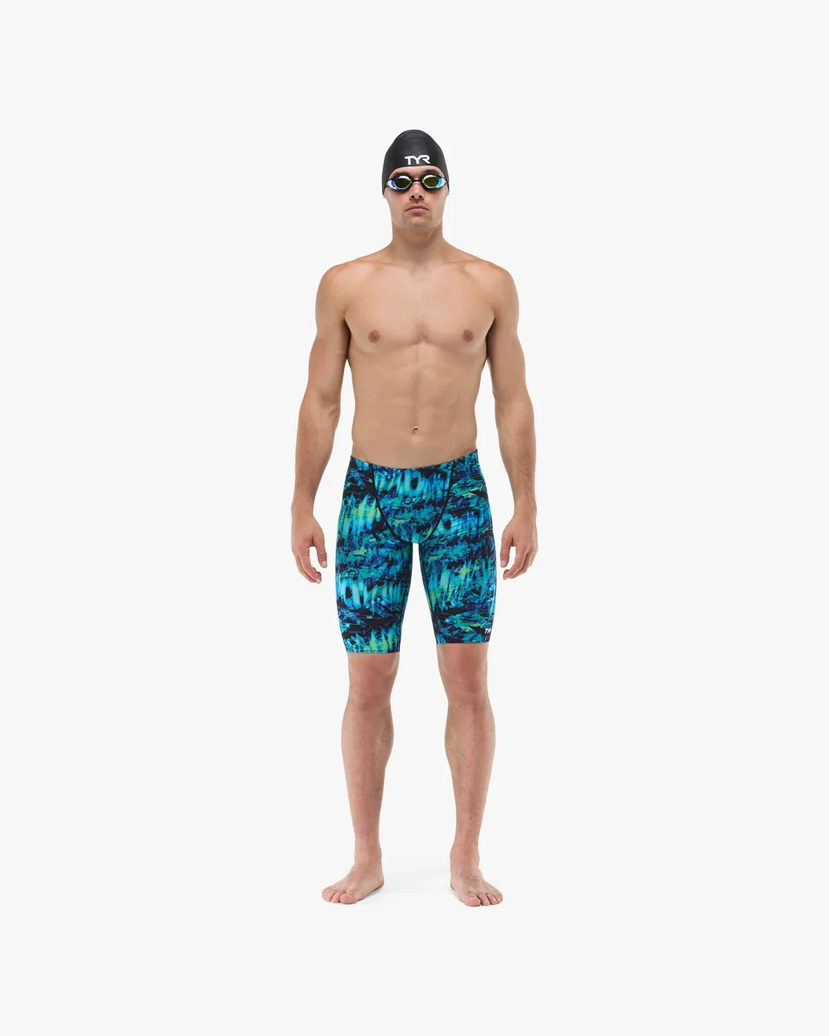 Men's Durafast Lite® Jammer - Seismo / Blue & Green