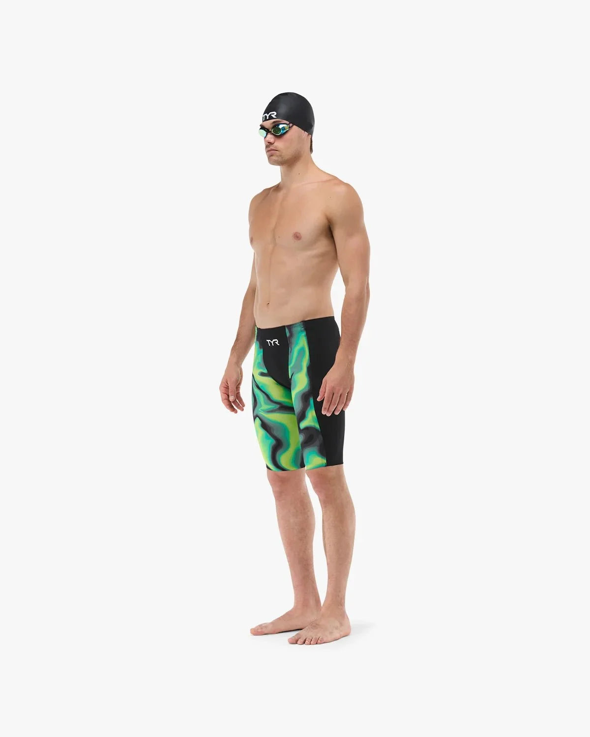 Men's Shockwave High Waist Jammer Tech Suit - Infrared / Volts