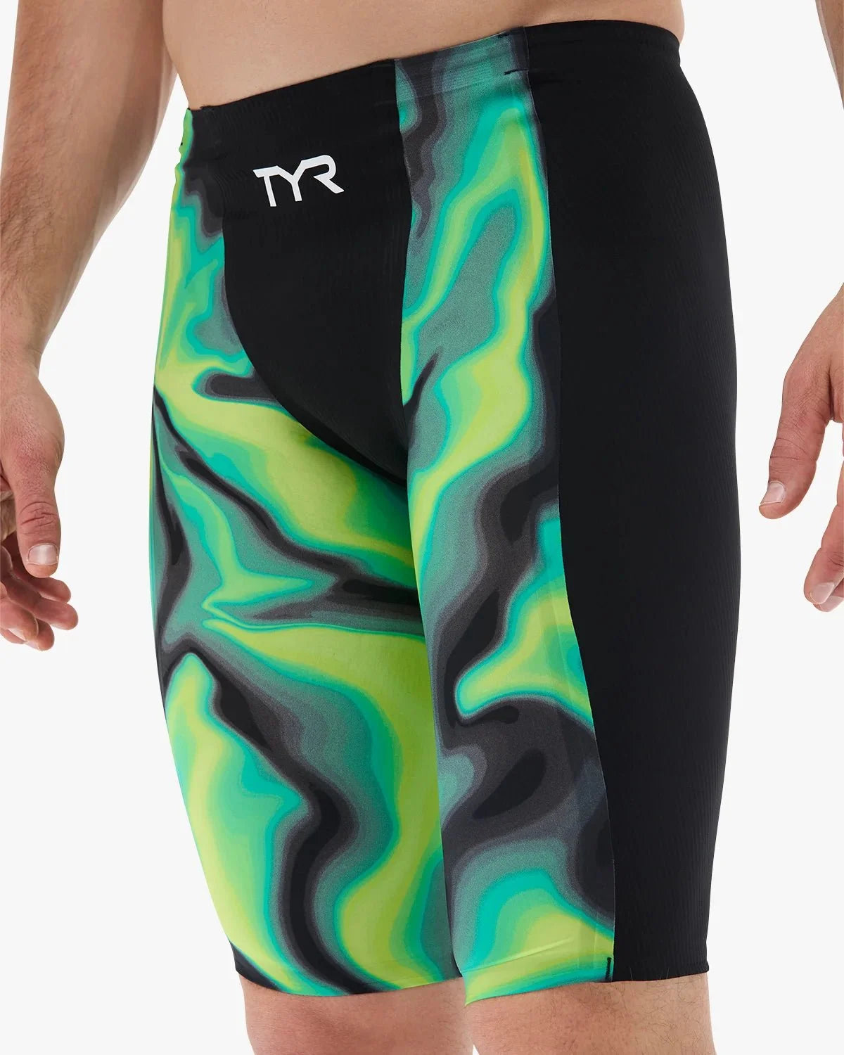 Men's Shockwave High Waist Jammer Tech Suit - Infrared / Volts