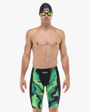 Men's Shockwave High Waist Jammer Tech Suit - Infrared / Volts