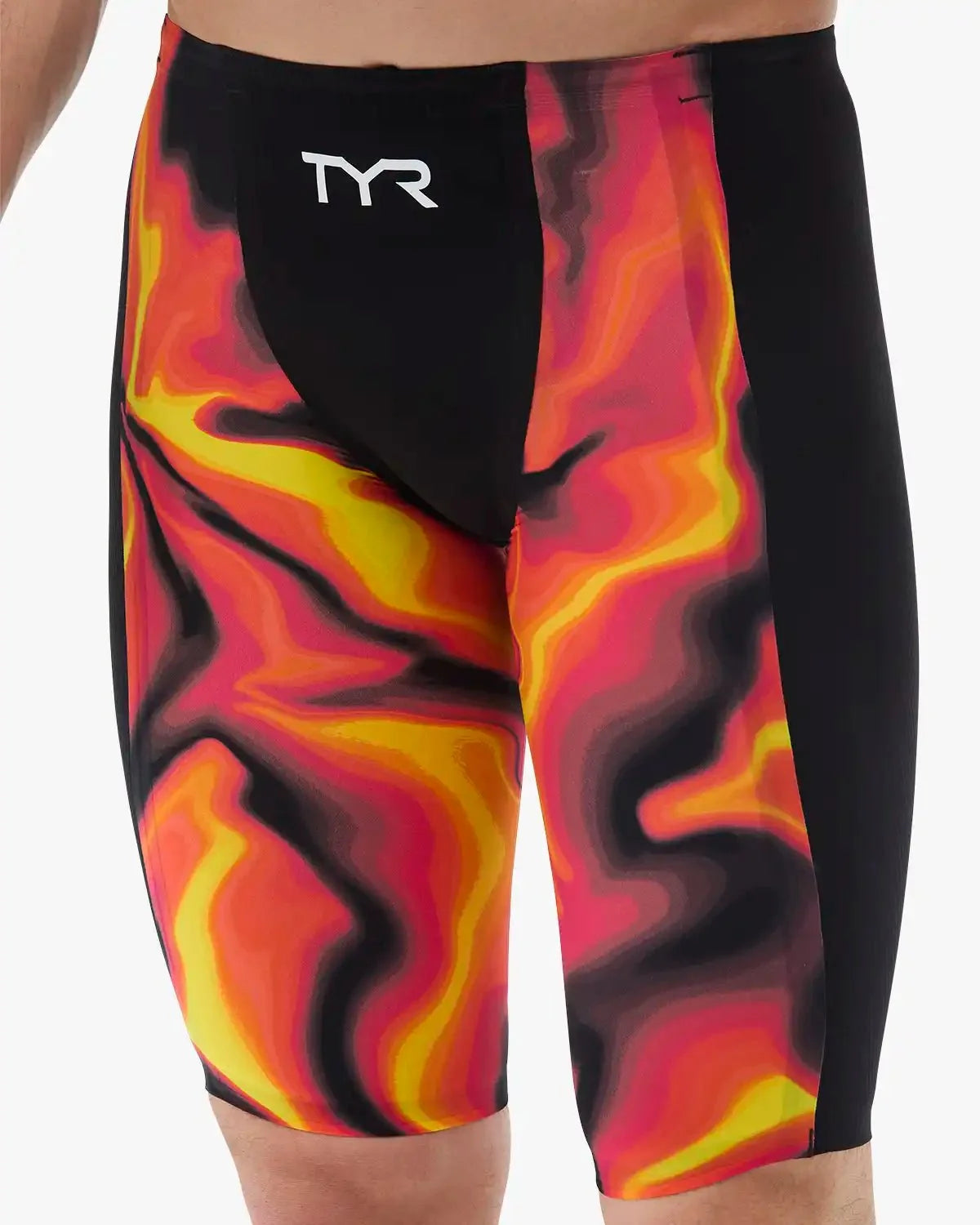 Men's Shockwave High Waist Jammer Tech Suit - Infrared / Fire