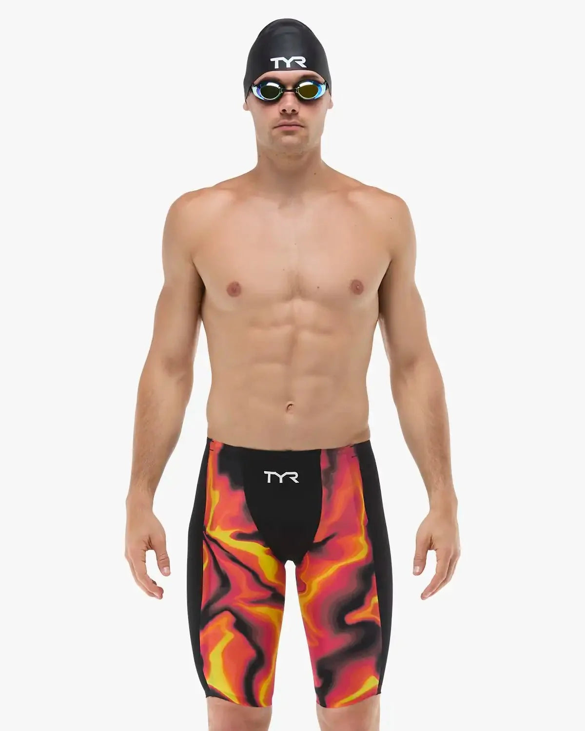 Men's Shockwave High Waist Jammer Tech Suit - Infrared