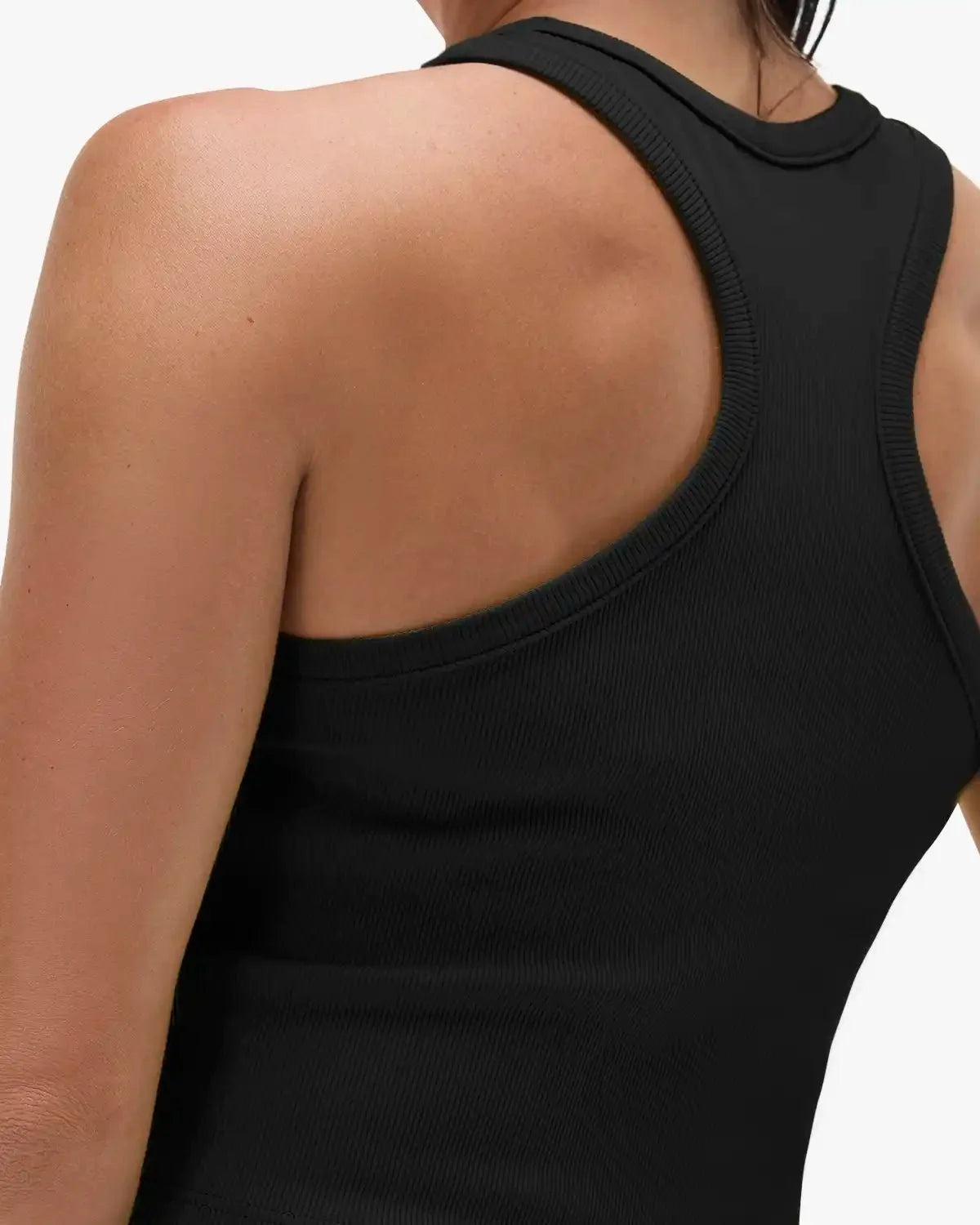 Women's Ribbed Tank - Black