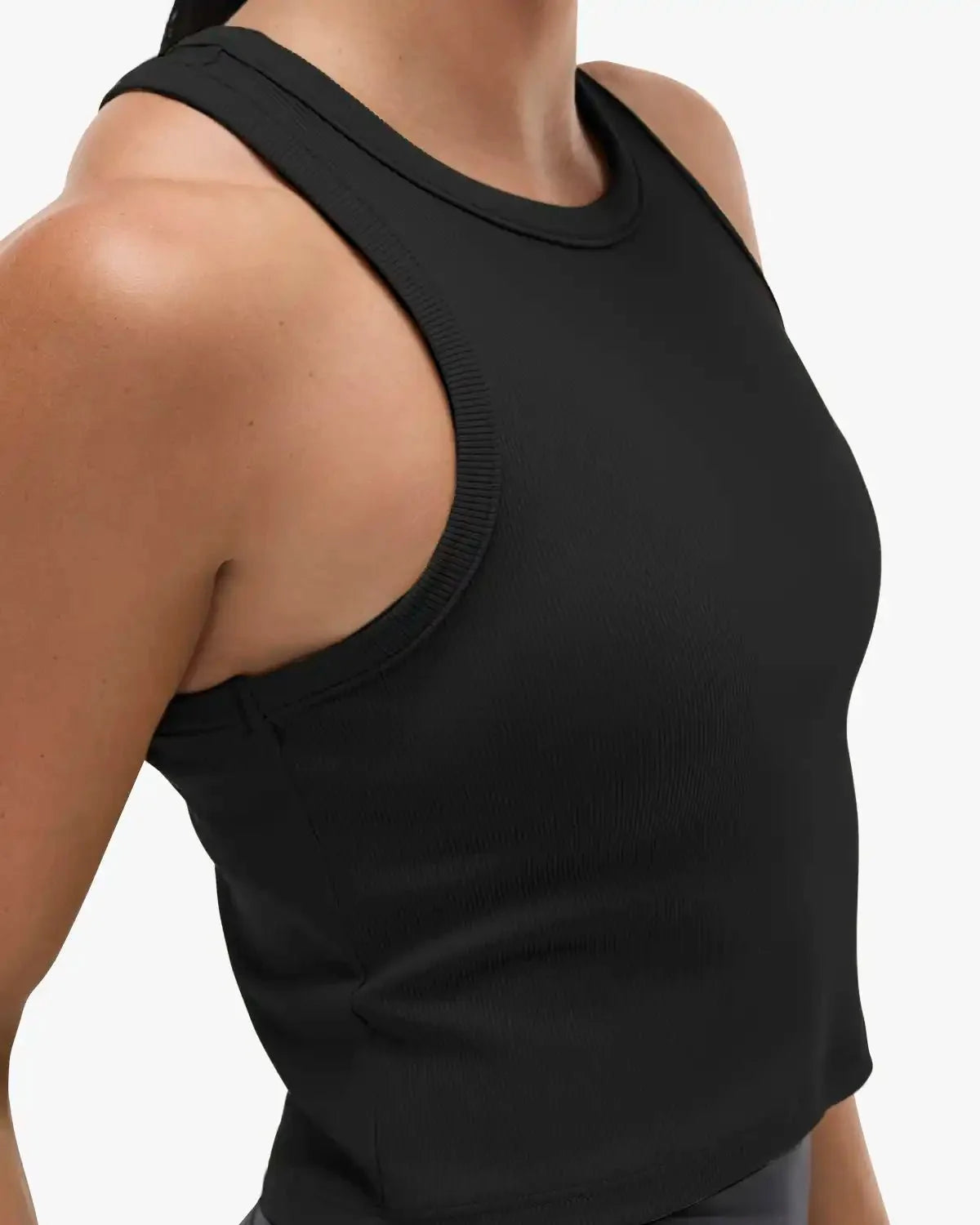 Women's Ribbed Tank - Black