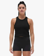 Women's Ribbed Tank - Black