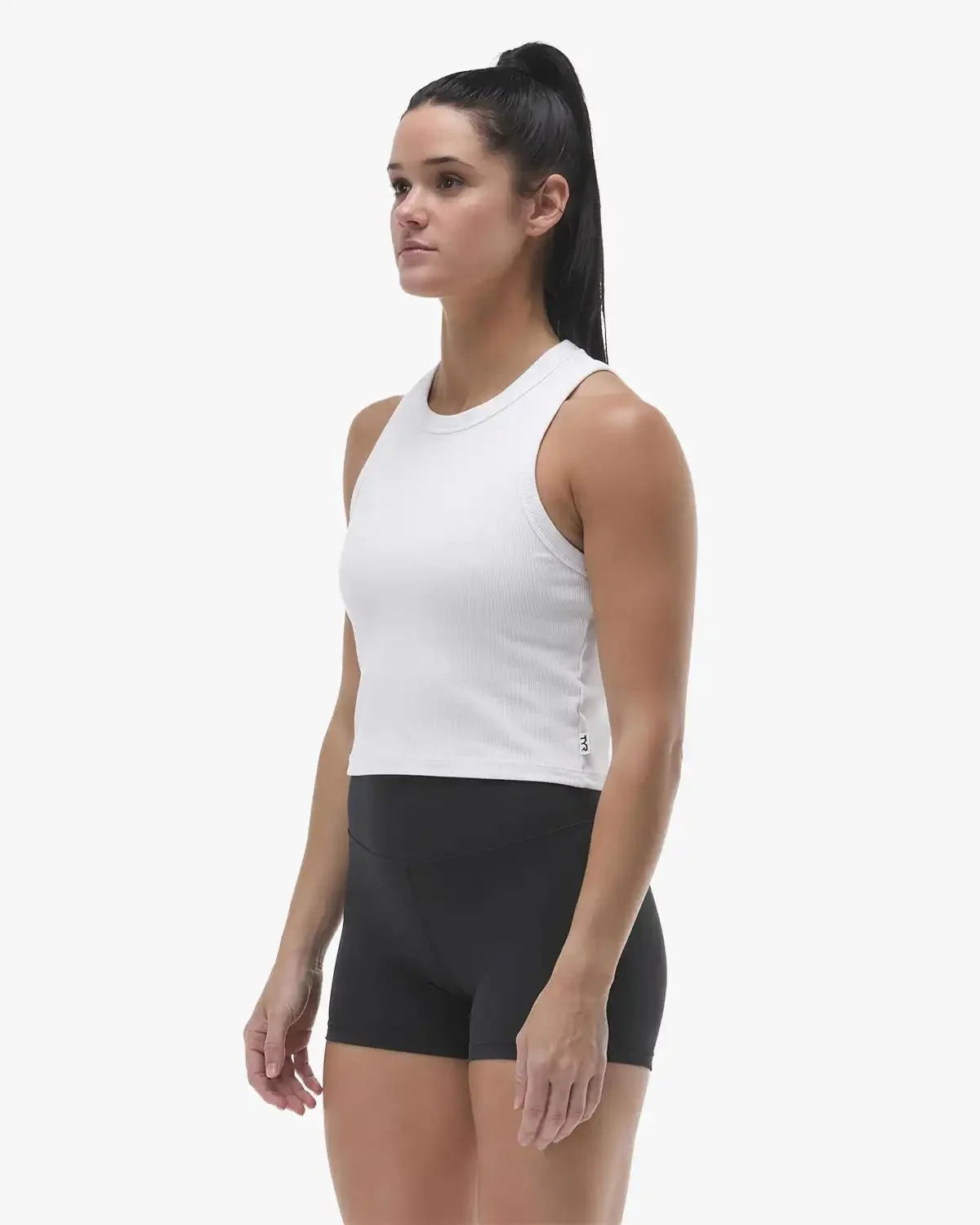 Women's Ribbed Tank - White