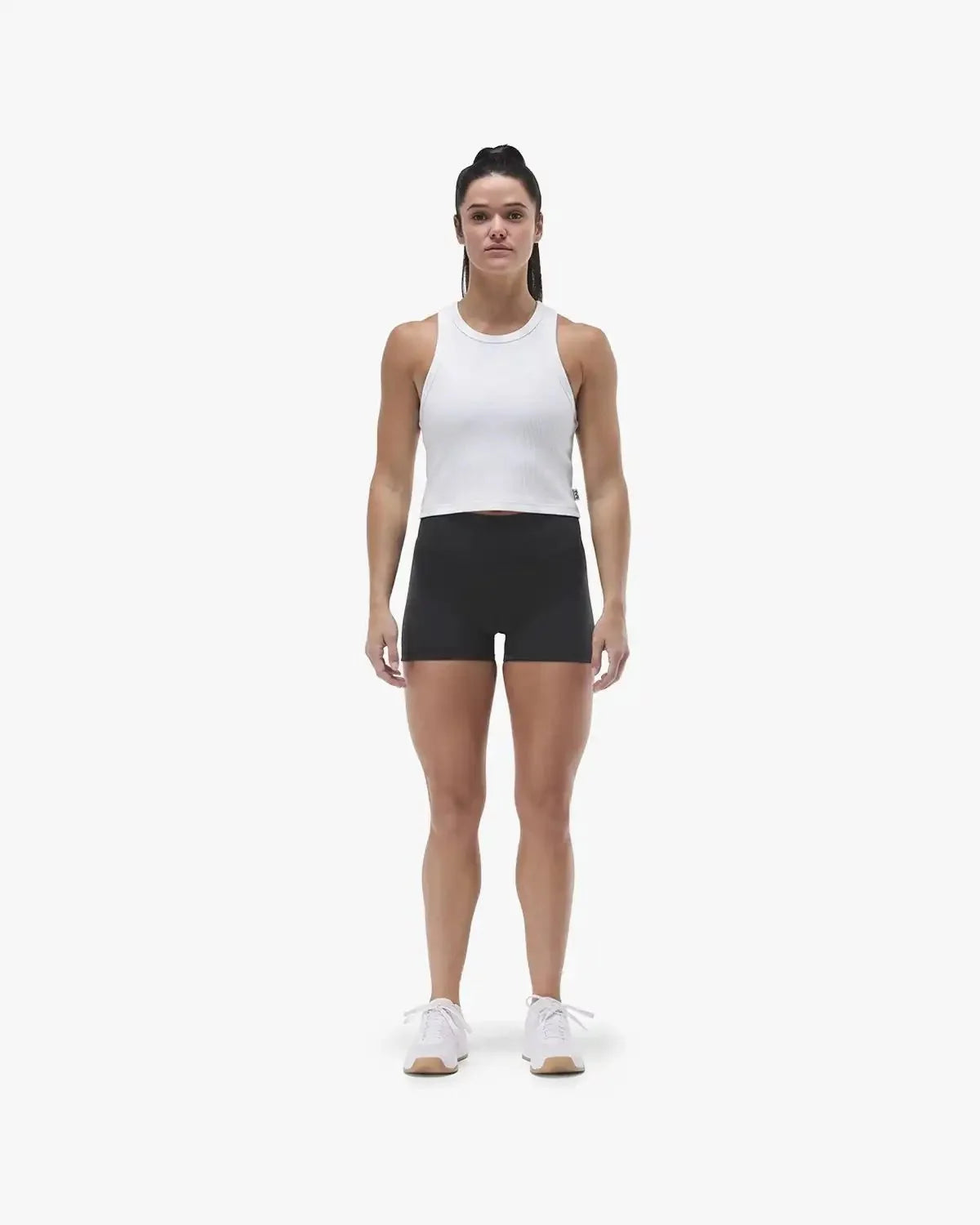 Women's Ribbed Tank - White