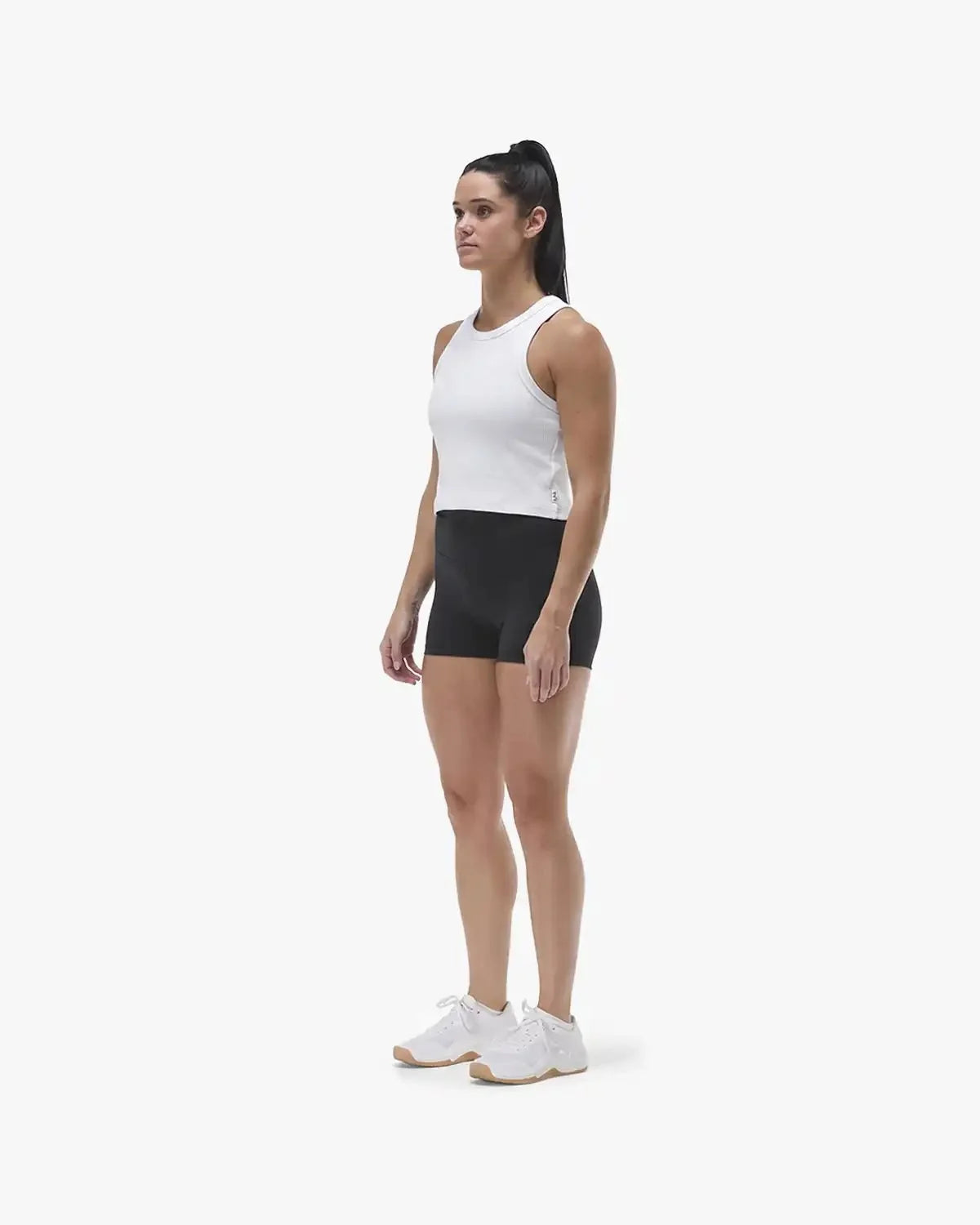 Women's Ribbed Tank - White