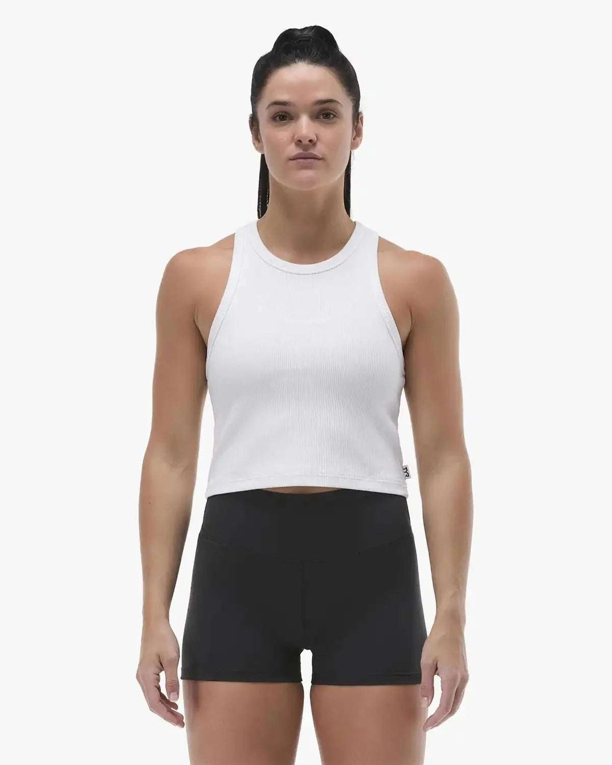 Women's Ribbed Tank - White